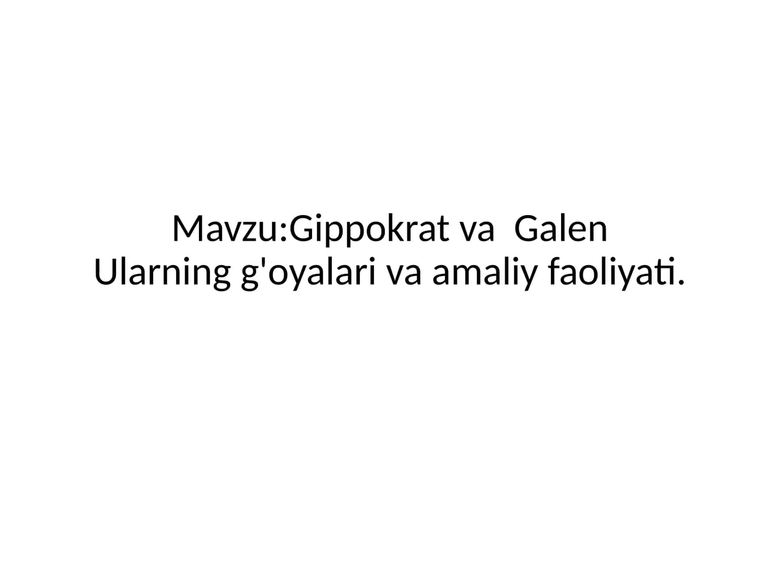 Gippokrat va Galen 1