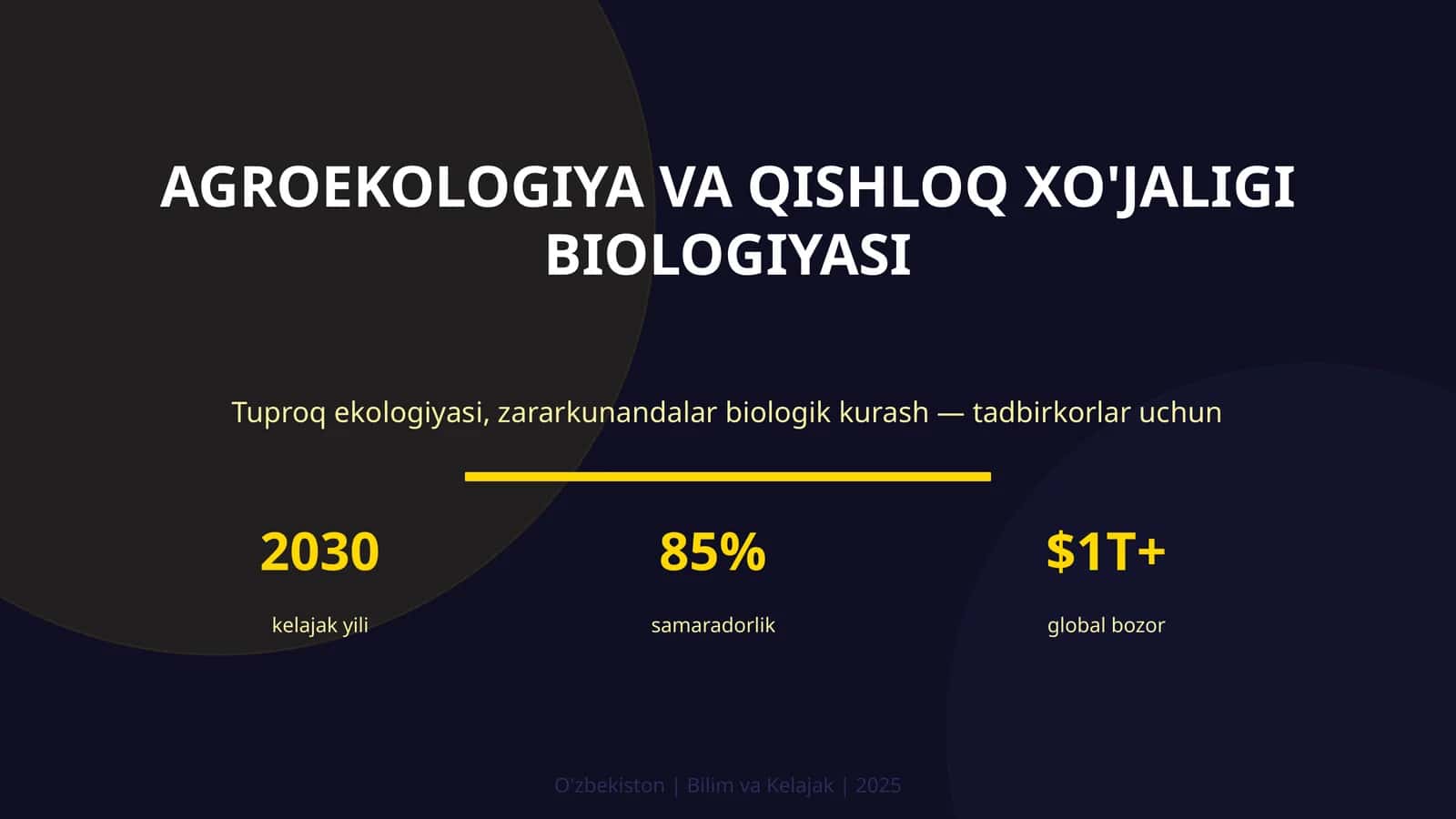 Agroekologiya va qishloq xo'jaligi biologiyasi 1