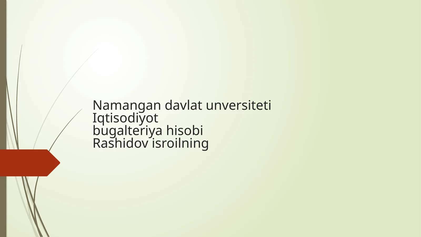 Iqtisodiyot bugalteriya hisobi 1