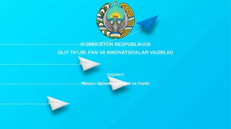 Xarajat va Foyda tushunchalari 1