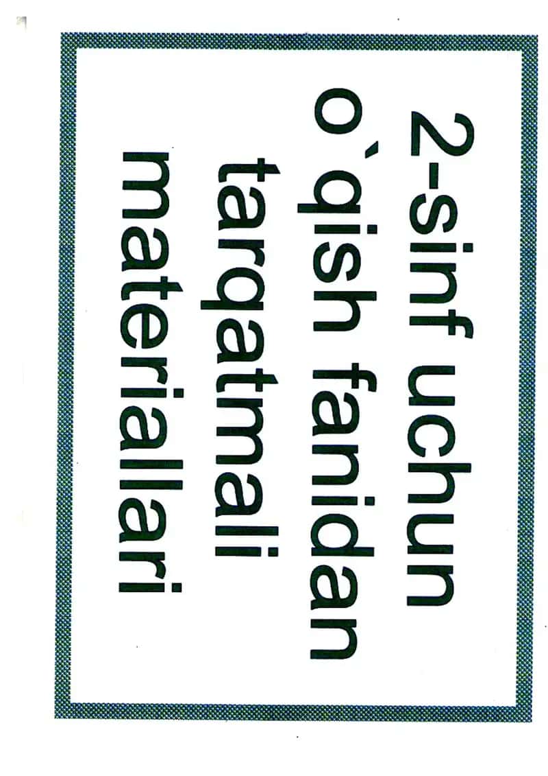 2-sinflar uchun O'qish fanidan tarqatmalar 40 ta 1