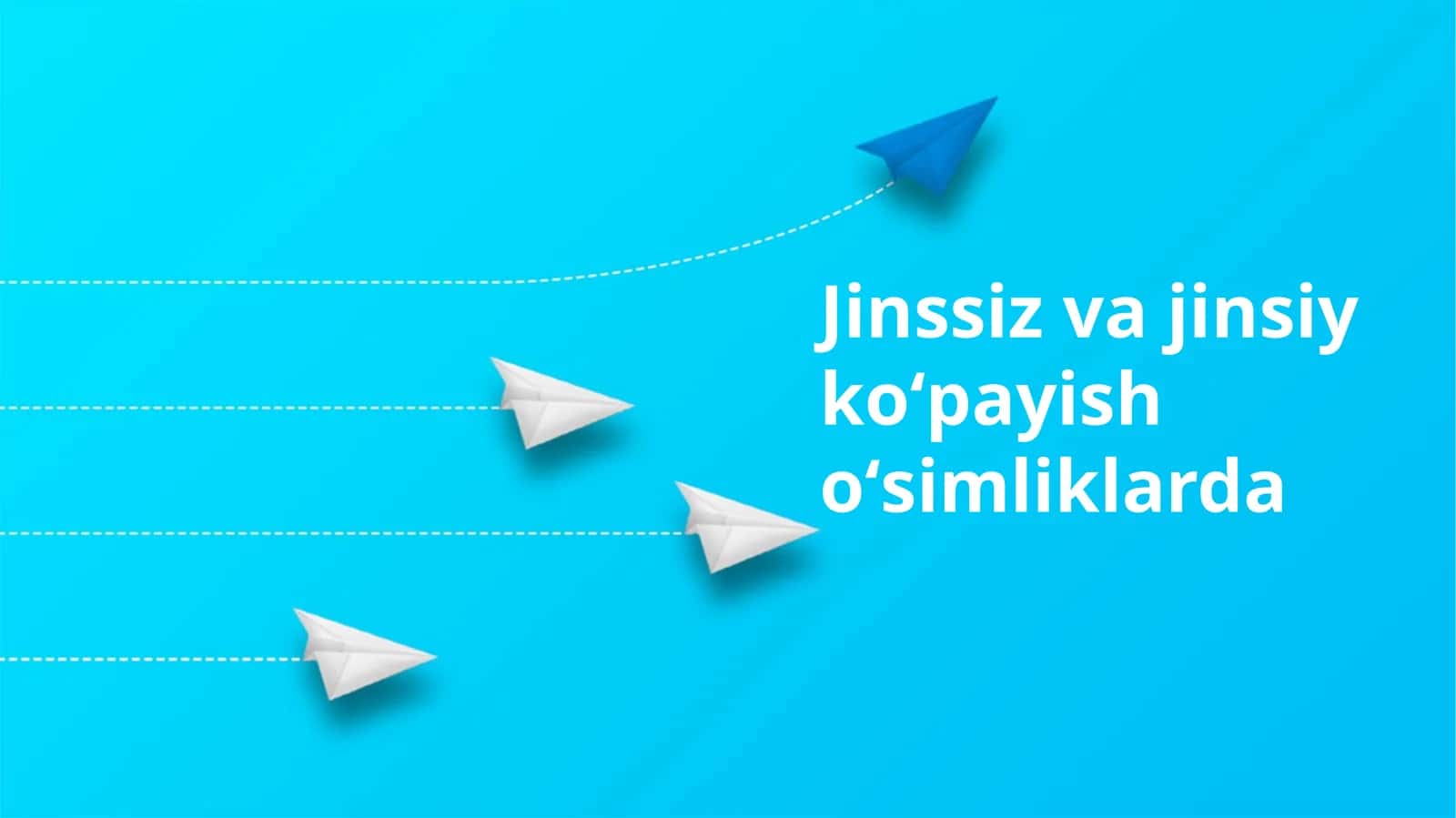 Jinssiz va jinsiy koʻpayish oʻsimliklarda 1