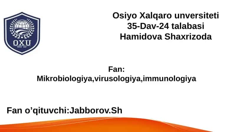 Disbakterioz va disbakteriozning zamonaviy 1