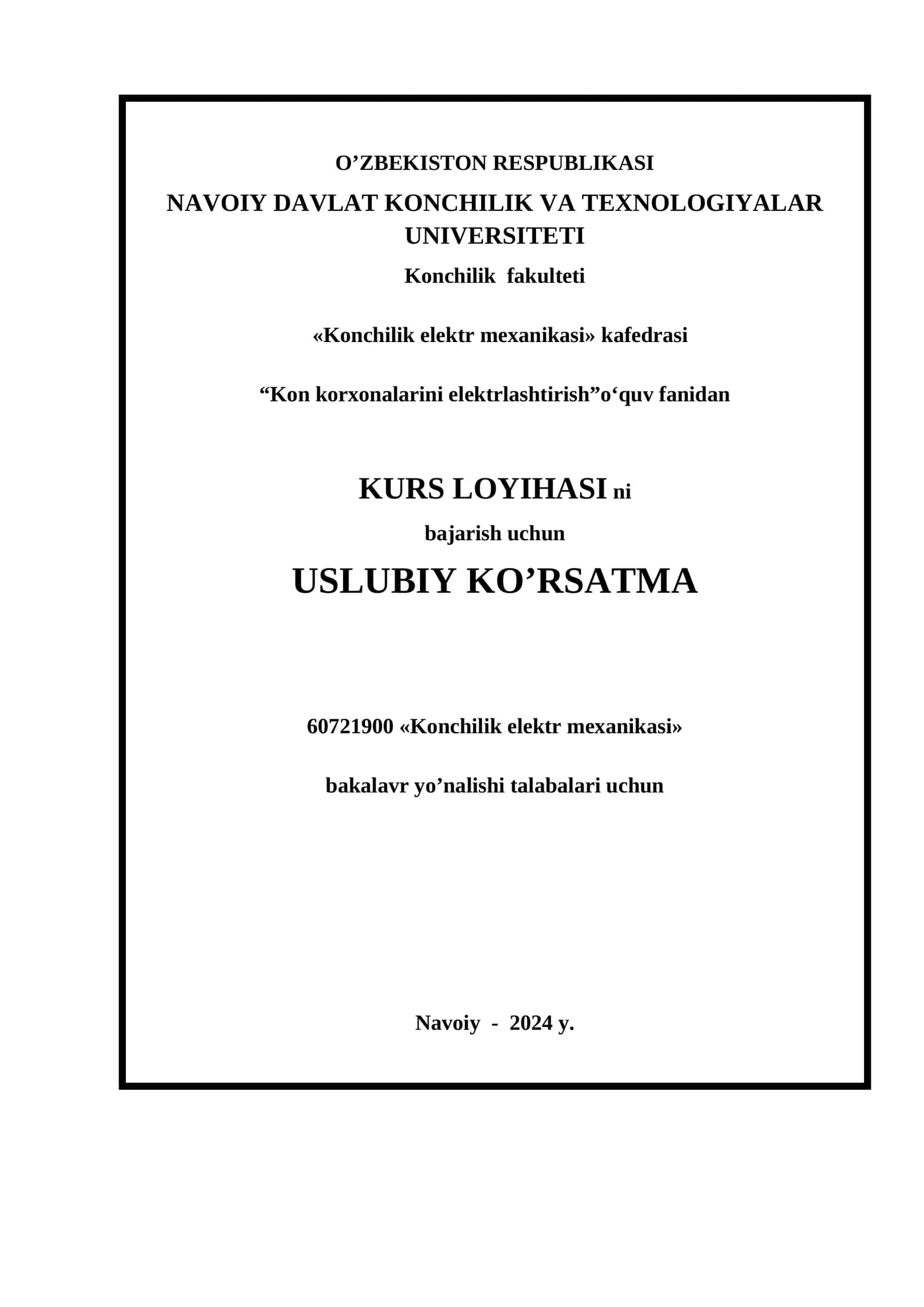 Kon korxonalarini elektrlashtirish 1