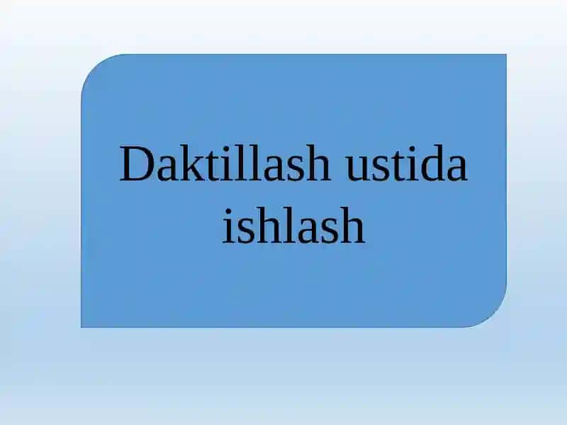 Daktillash