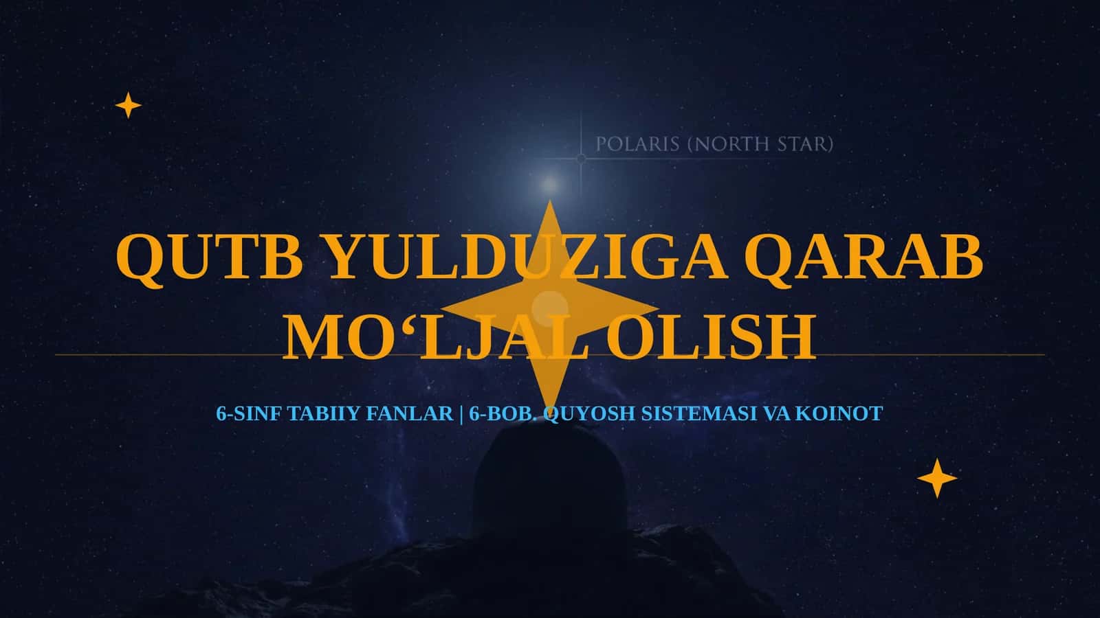 QUTB YULDUZIGA QARAB MO‘LJAL OLISH 1