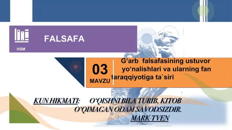 Falsafa fanidan taqdimot 1
