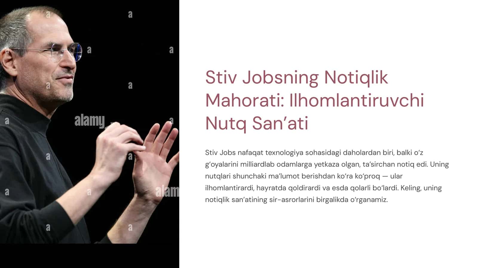 Stiv Jobsning Notiqlik Mahorati 1