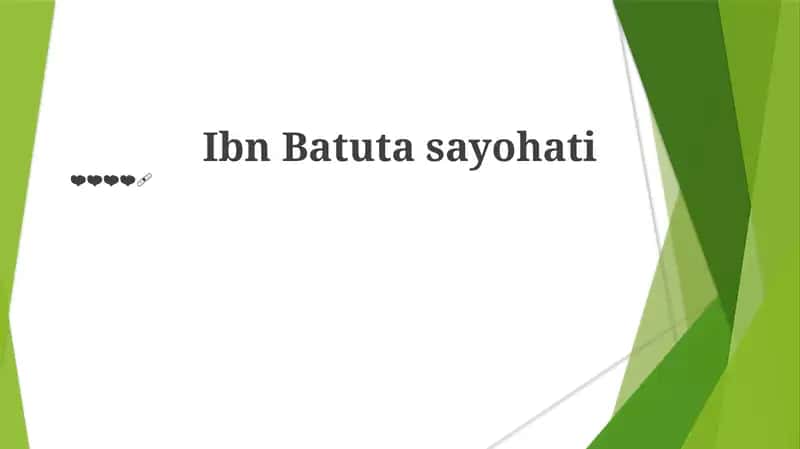 Ibn Batuta sayohati 1