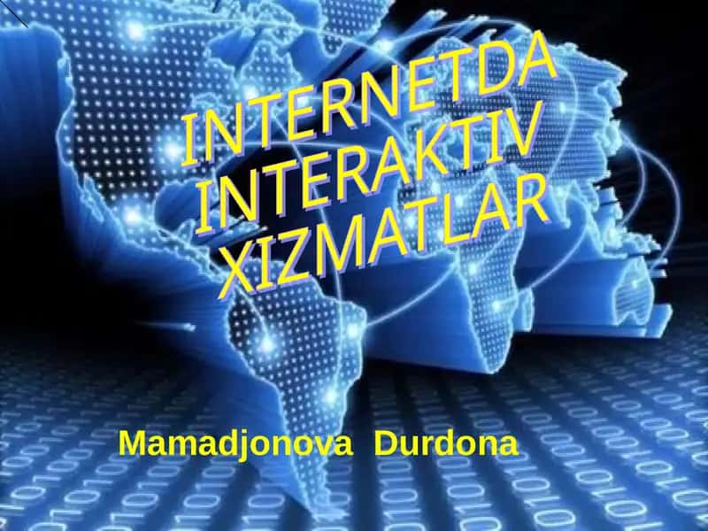 Interaktiv xizmatlar 1