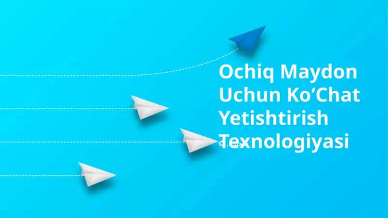 Ochiq Maydon Uchun KoʻChat Yetishtirish Texnologiyasi 1