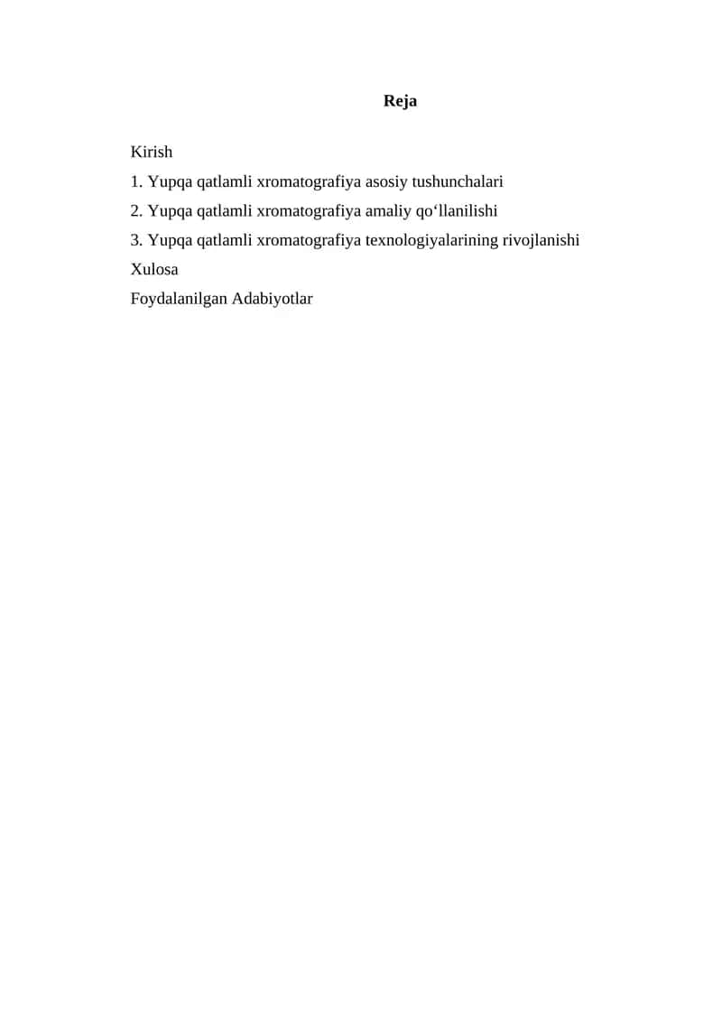 Yupqa qatlamli xromatografiya 1