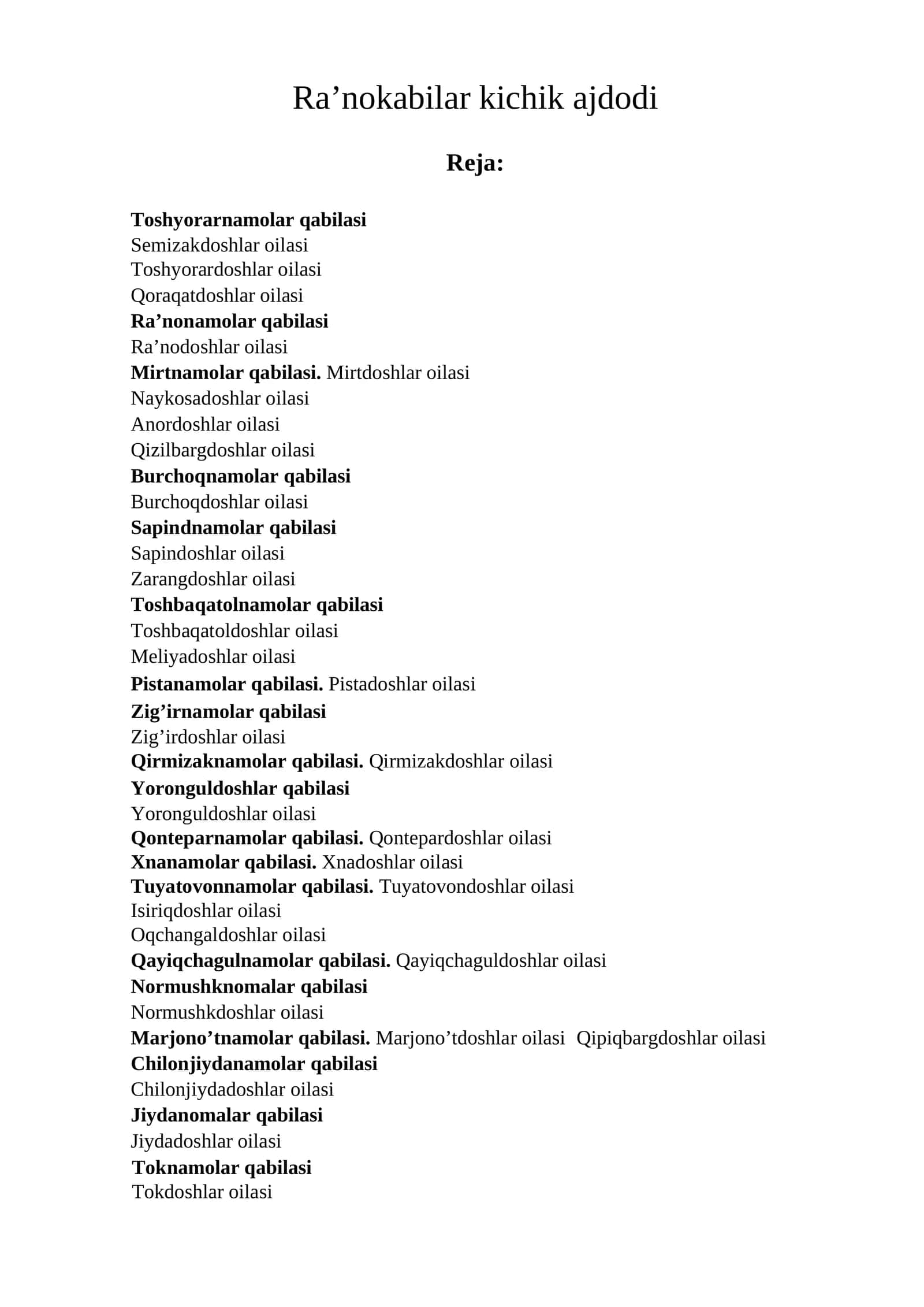 Qipiqbargdoshlar oilasi 1