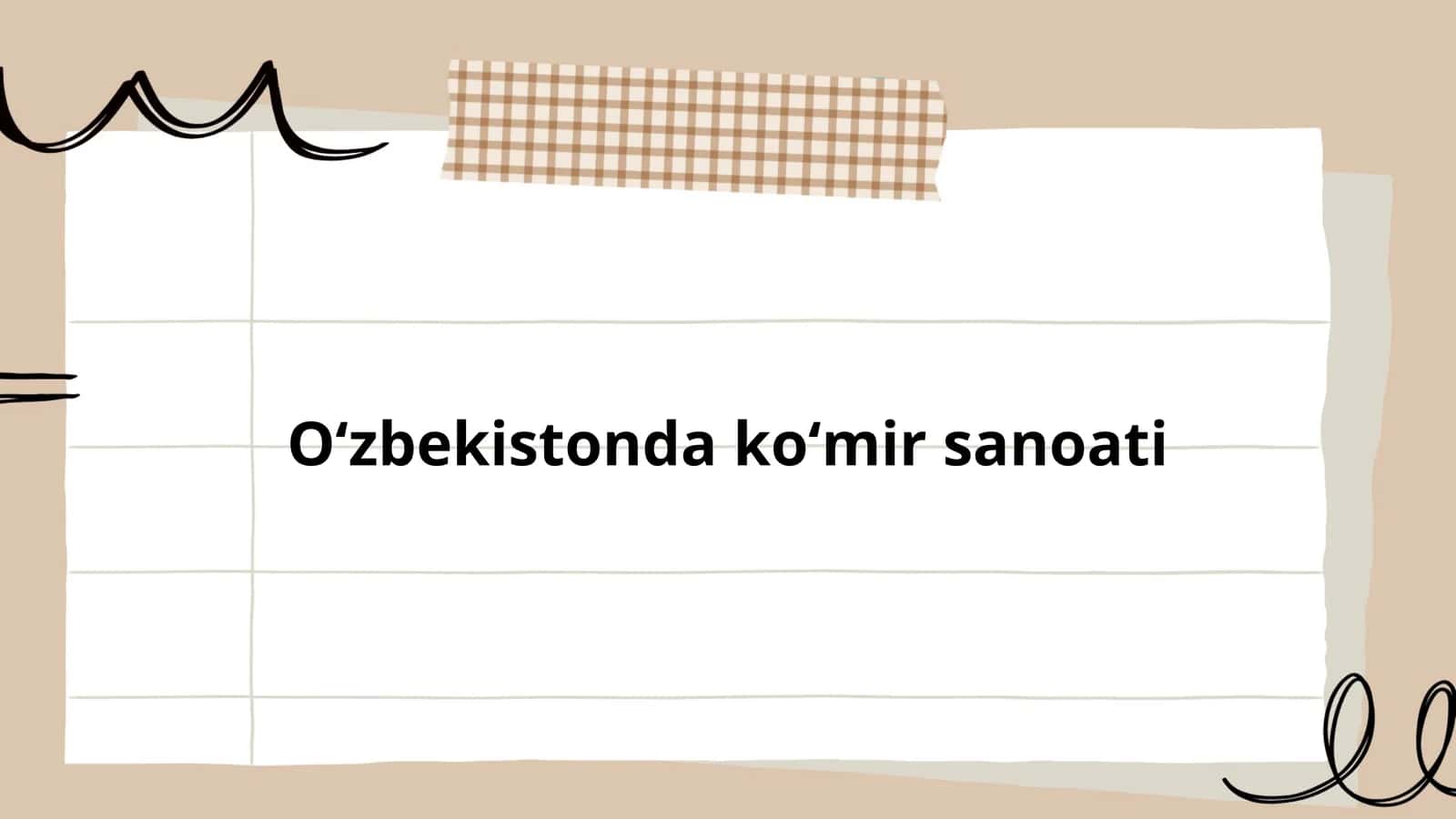 Oʻzbekistonda koʻmir sanoati 1