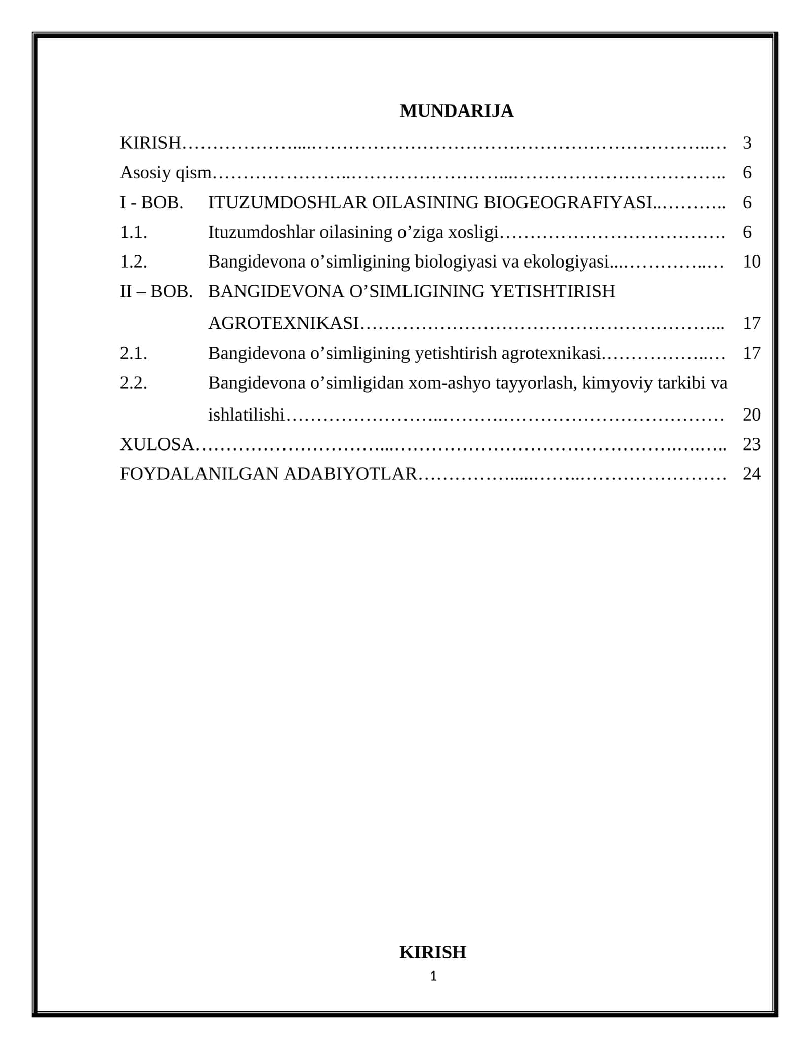 Bangidevona (Дурман обыкновенный) – Datura stramonium L. o’simligini yetishtirish texnologiyasi 1