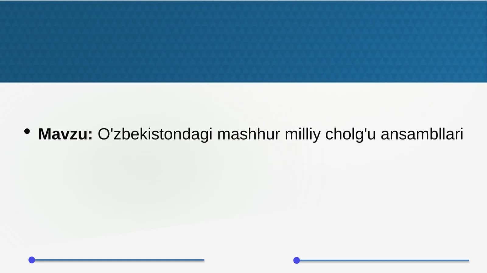 O'zbekistondagi mashhur milliy cholg'u ansambllari 1