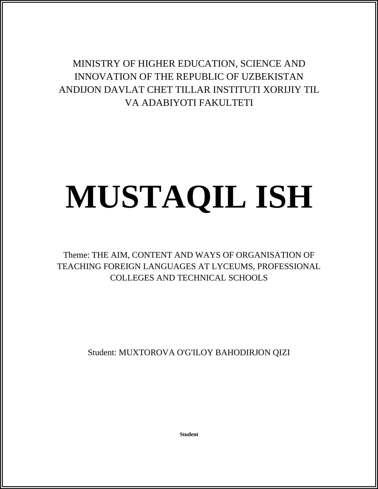 Theories of Language Acquisition in Educational Contexts 1