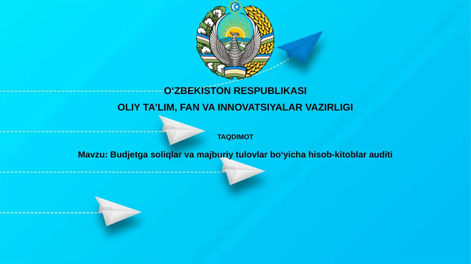 Soliqlar va Majburiy To'lovlarni Hisoblash Auditi 1