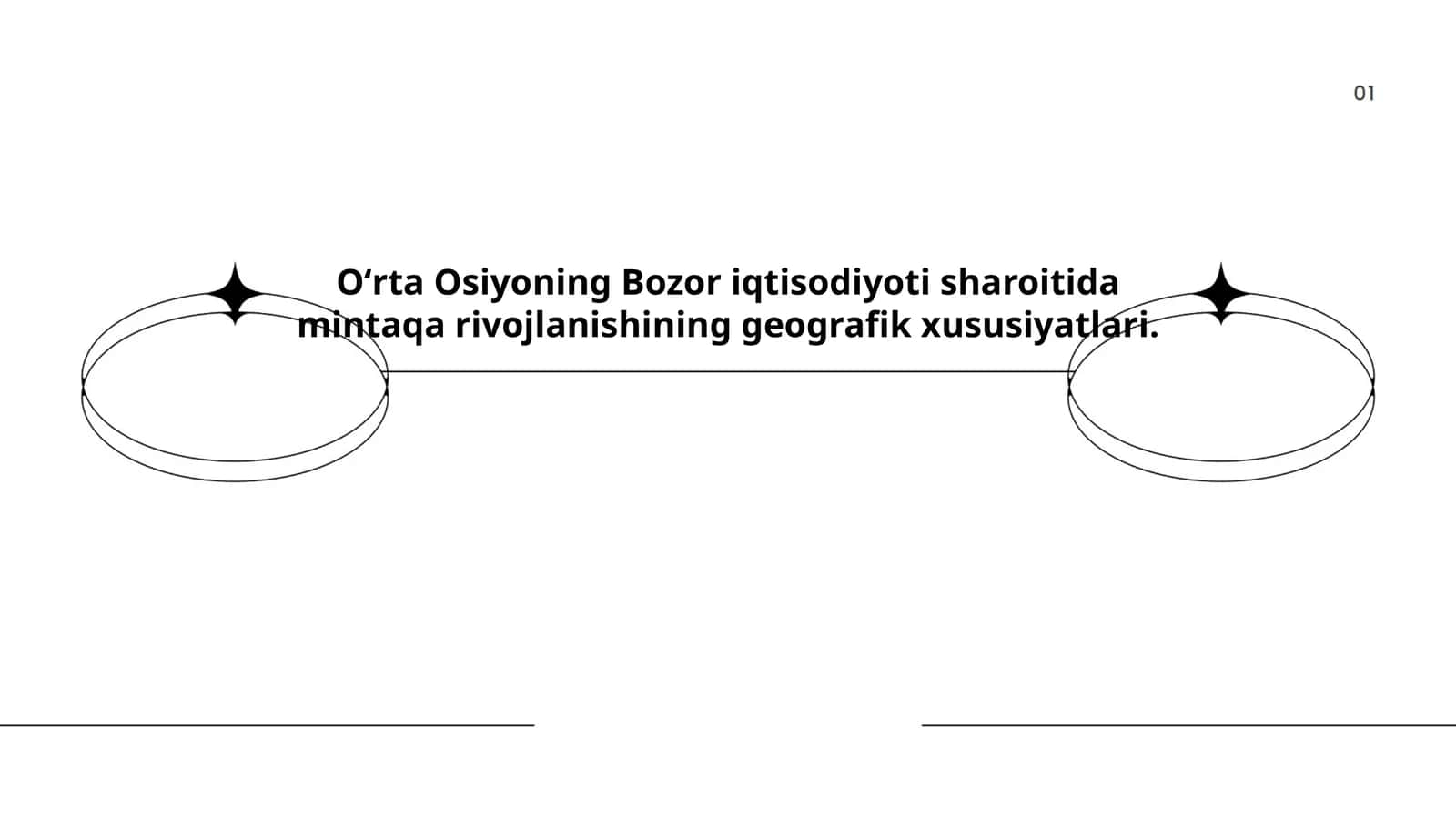 Oʻrta Osiyoning Bozor iqtisodiyoti sharoitida mintaqa rivojlanishining geografik xususiyatlari 1