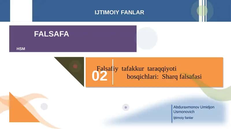 Ijtimoiy fanlar 1