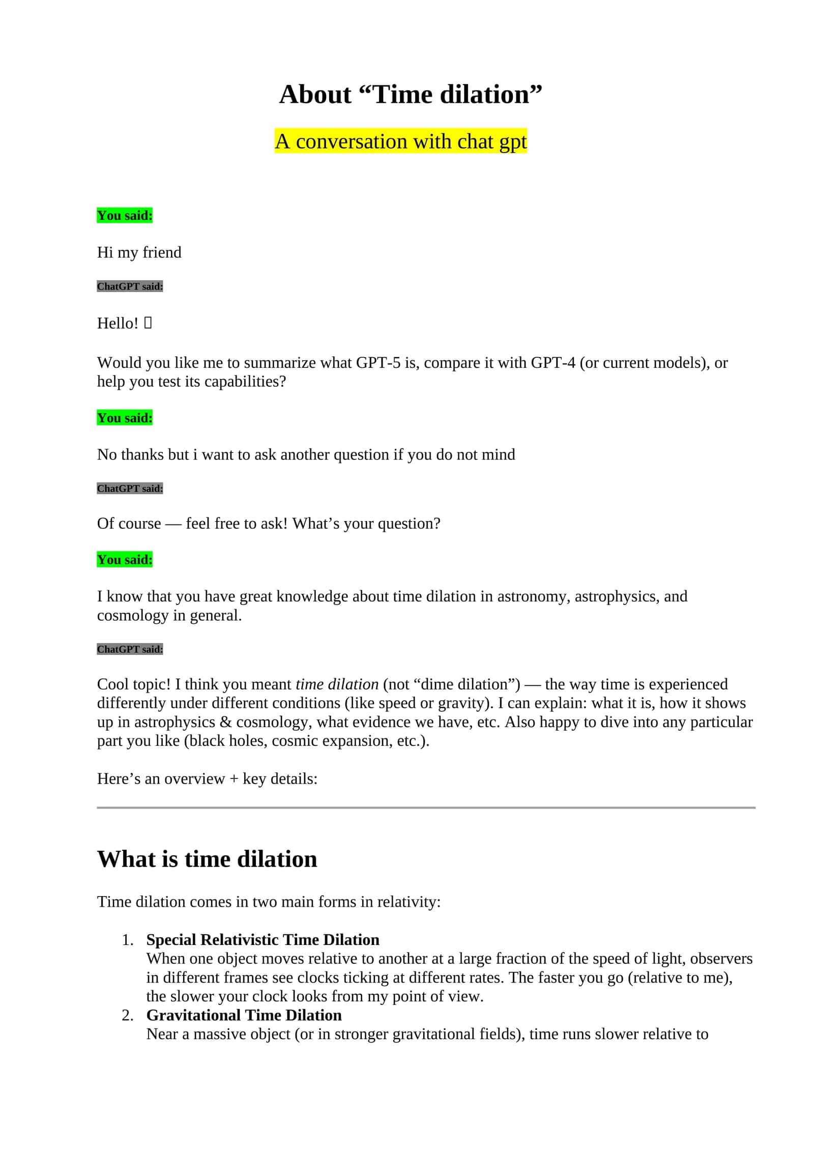 Time dilation in astronomy, astrophysics, and cosmology 1