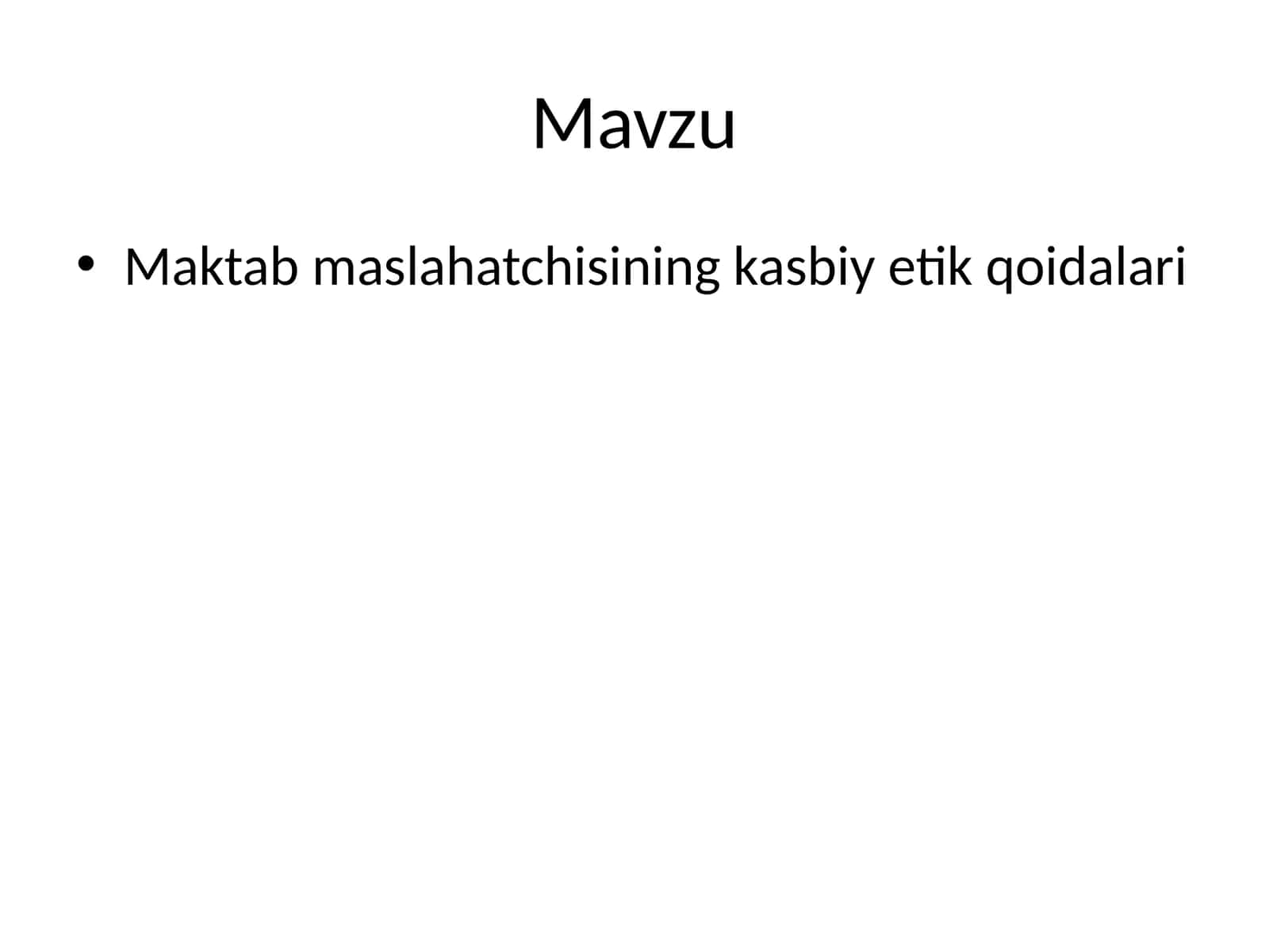 Maktab maslahatchisining kasbiy etik qoidalari 1
