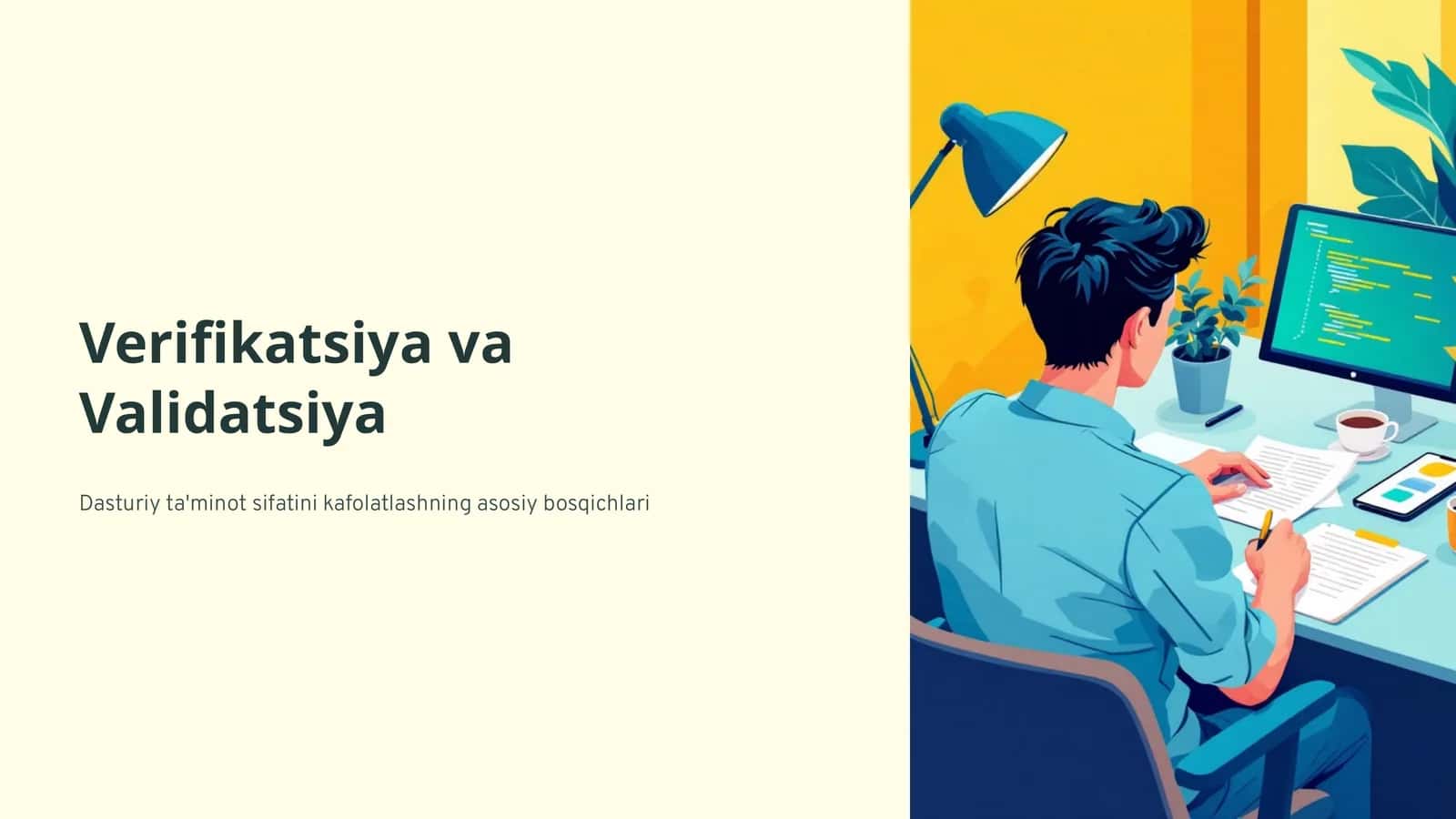 Verifikatsiya va Validatsiya 1
