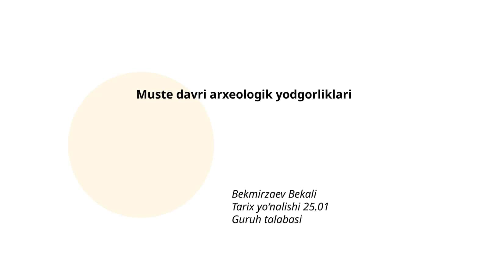 Muste davri arxeologik yodgorliklari 1