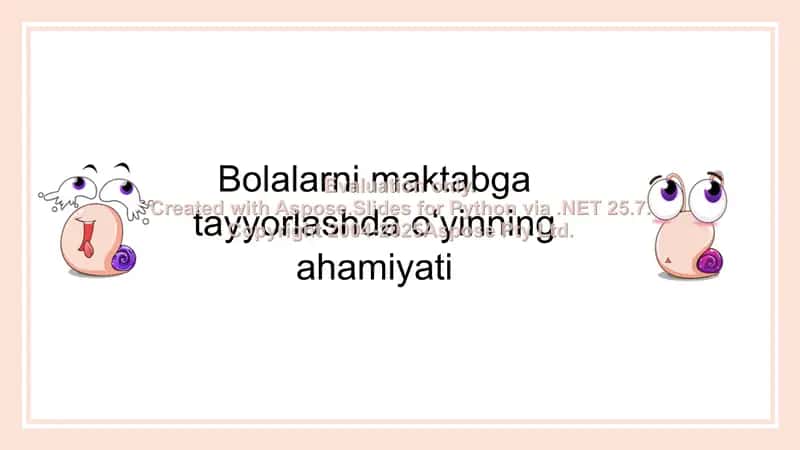 Bolalarni maktabga tayyorlashda oʻyinning ahamiyati 1