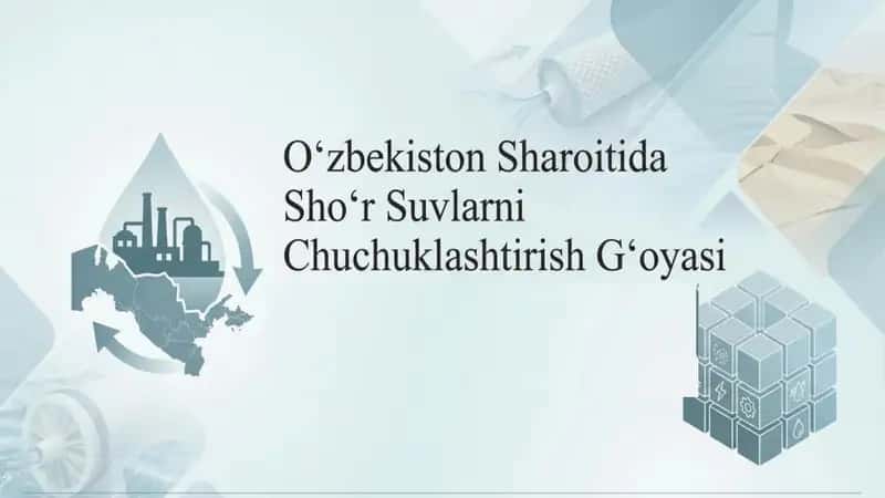 Oʻzbekiston sharoitida shoʻr suvlarni chuchuklashtirish gʻoyasi 1