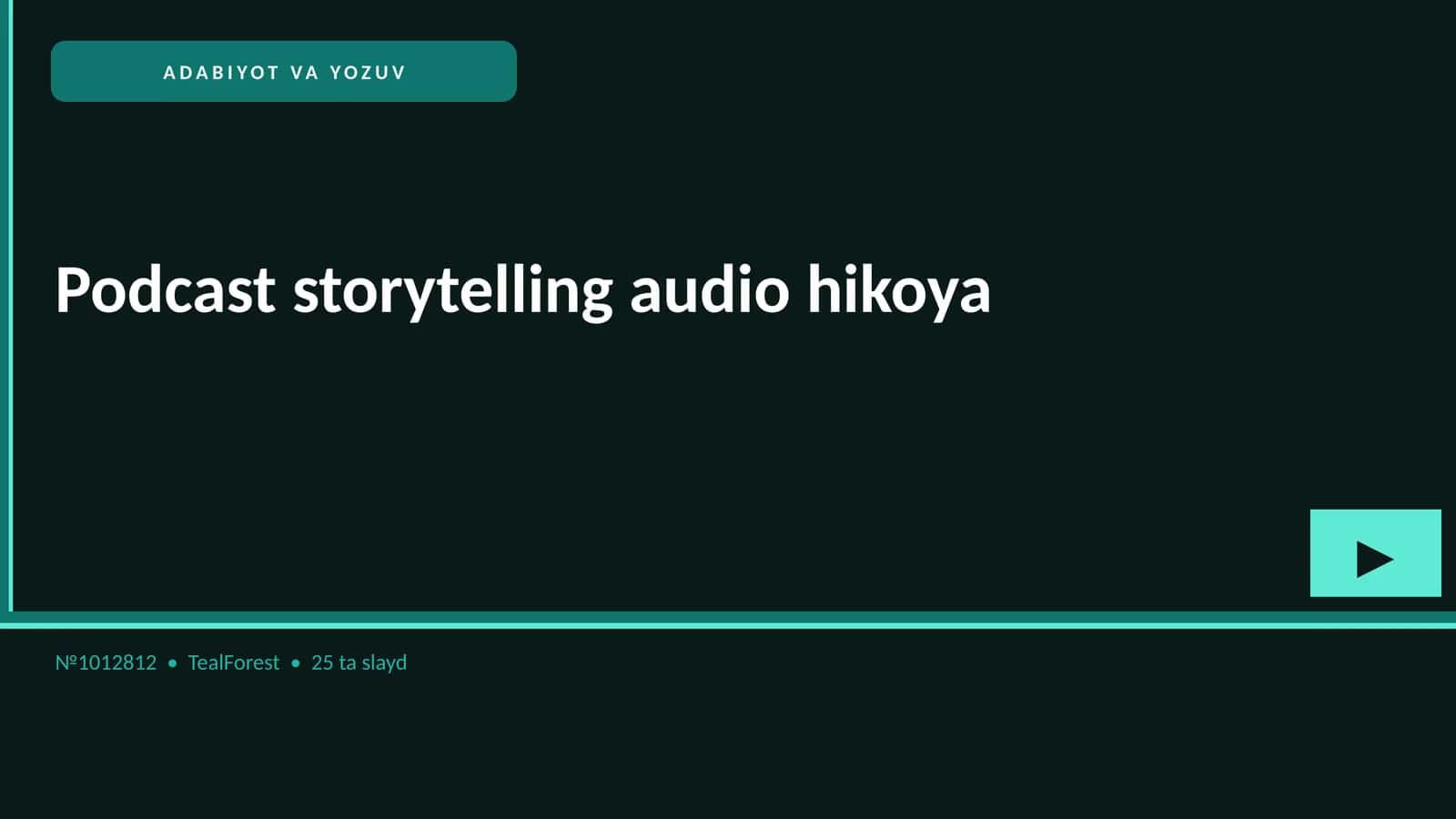 Podcast storytelling audio hikoya 1