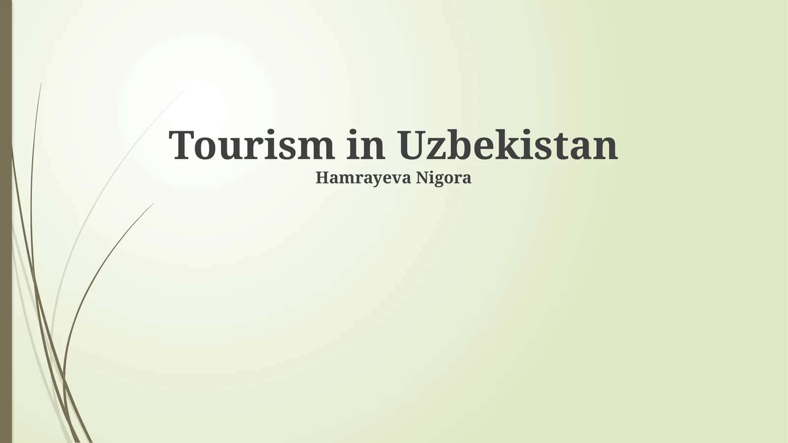 Tourism in Uzbekistan 1