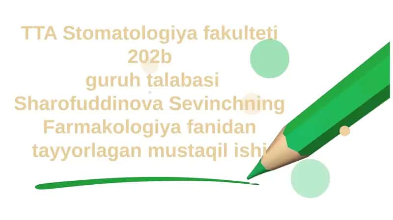 DORI VOSITALARI VA FARMATSEVTIKA FAOLIYATI TO‘G‘RISIDA”GI O‘ZBEKISTON RESPUBLIKASI QONUNIGA O‘ZGARTISH VA QO‘SHIMCHALAR KIRITISH HAQIDA 1