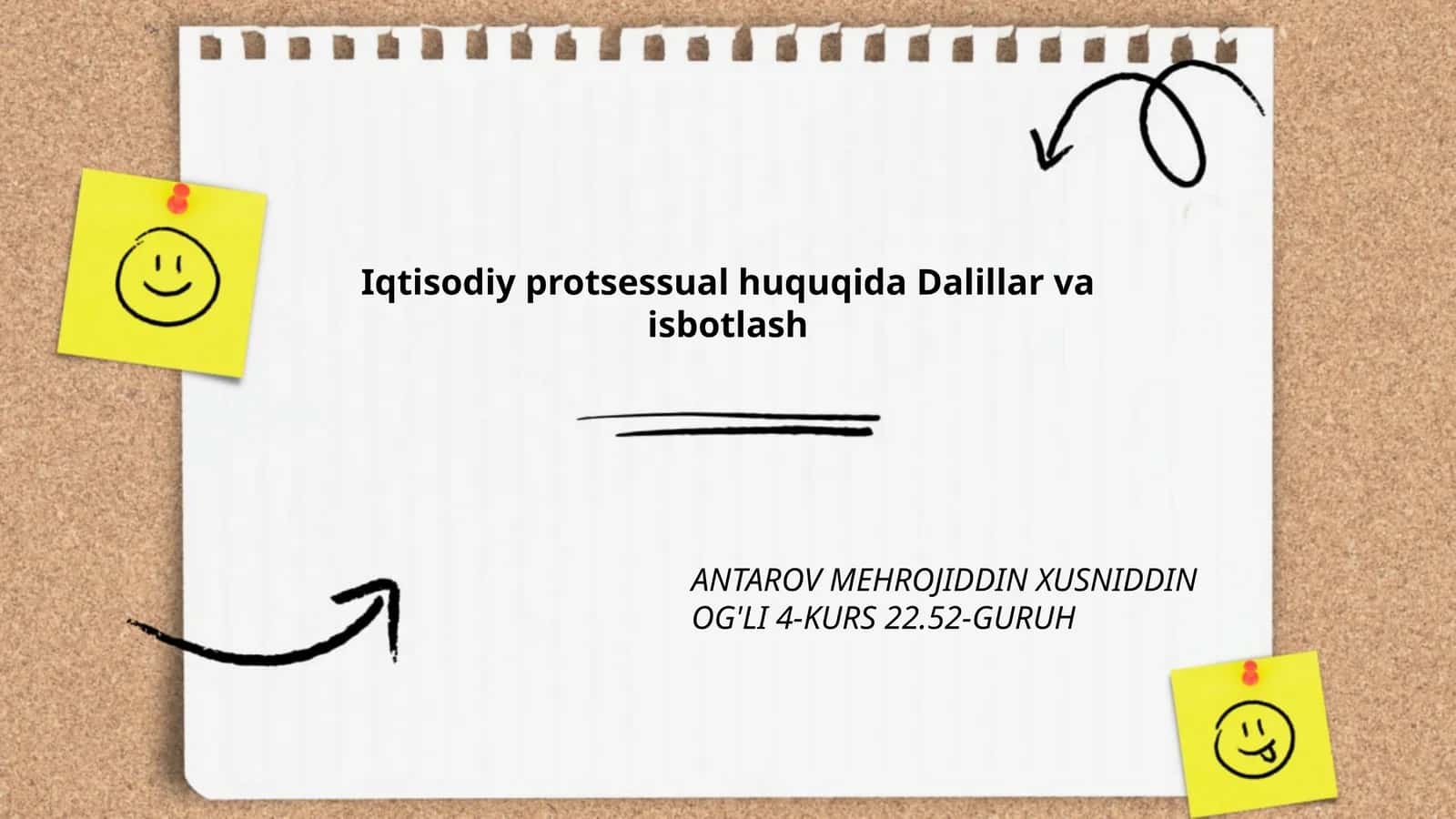 Iqtisodiy protsessual huquqida Dalillar va isbotlash 1