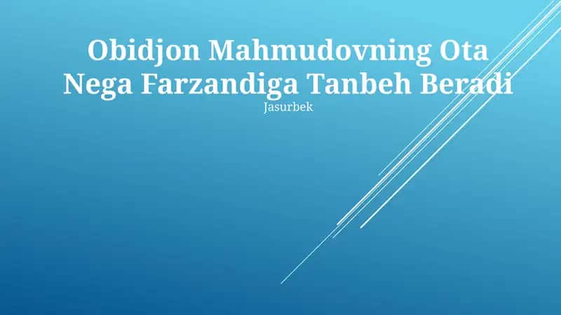 Ota Nega Farzandiga Tanbeh Beradi 1