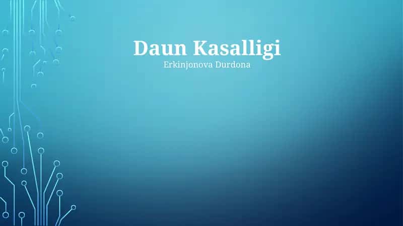 Daun Kasalligi 1