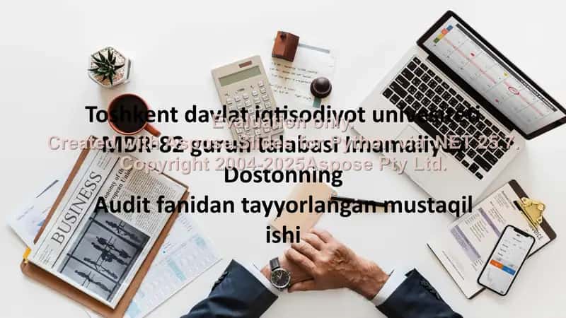 Tahliliy amallar tushunchasi 1