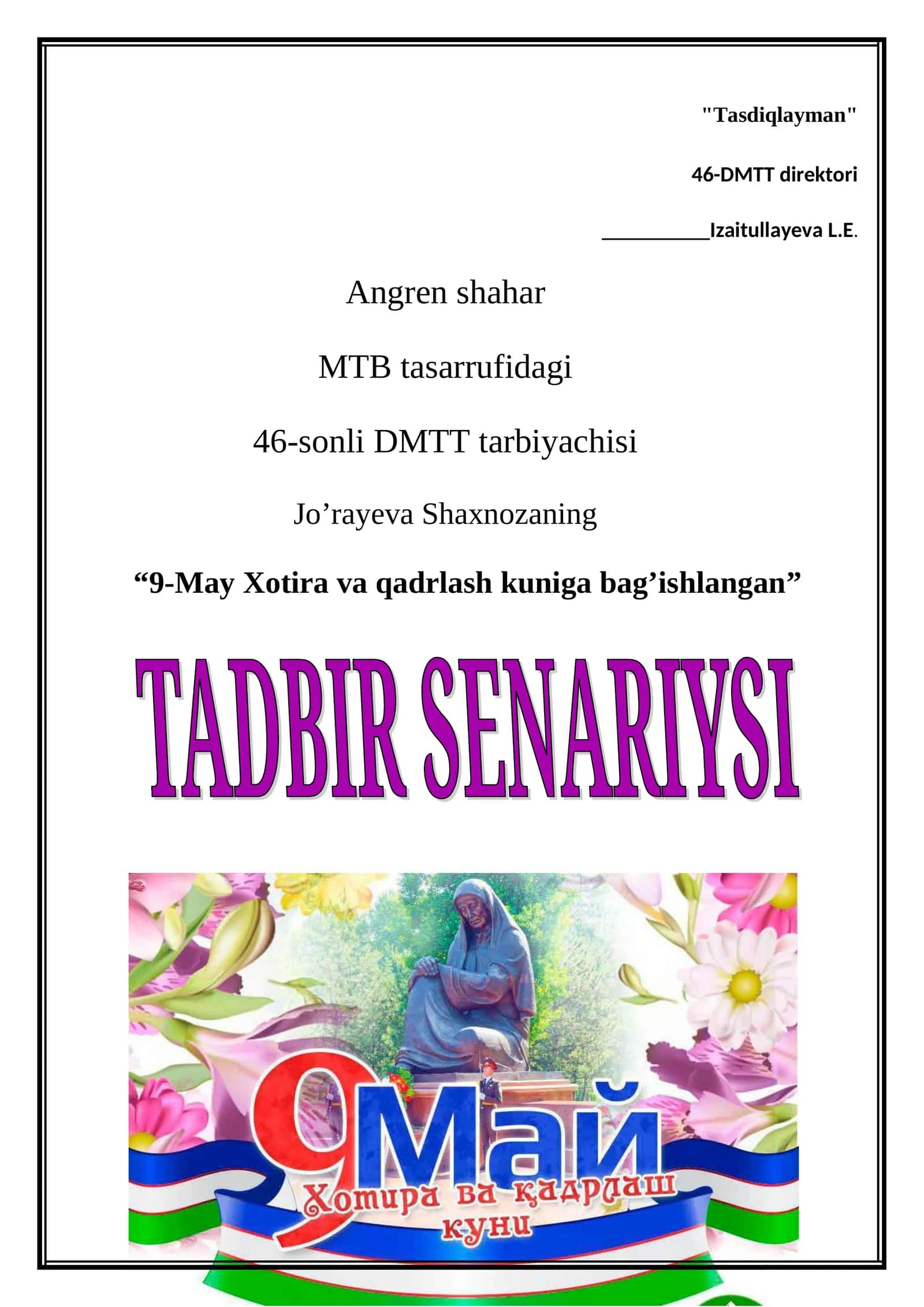 9-May Xotira va qadrlash 1