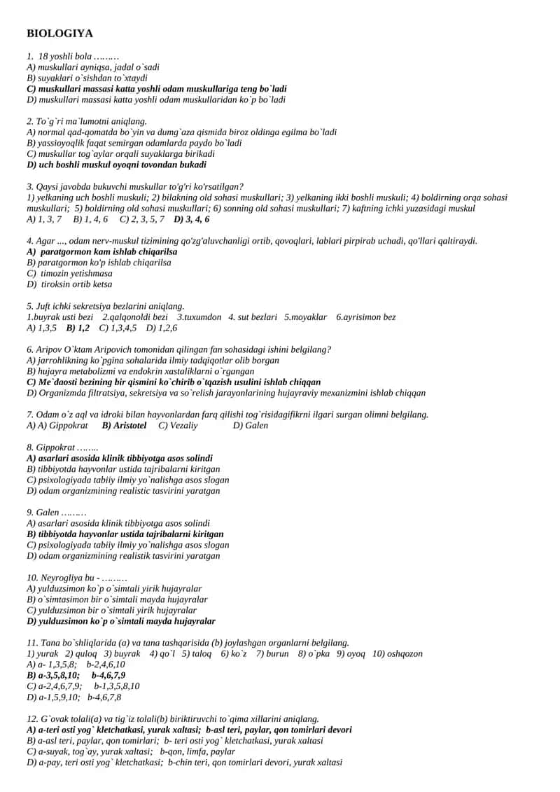 BIOLOGIYA 1