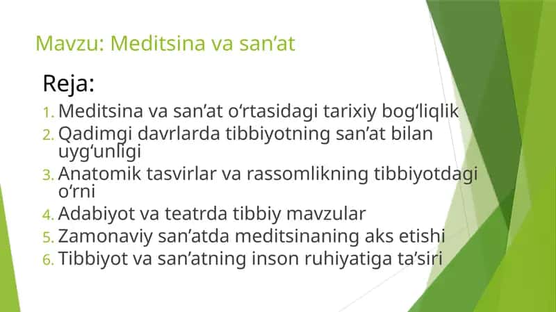 Meditsina va san’at 1