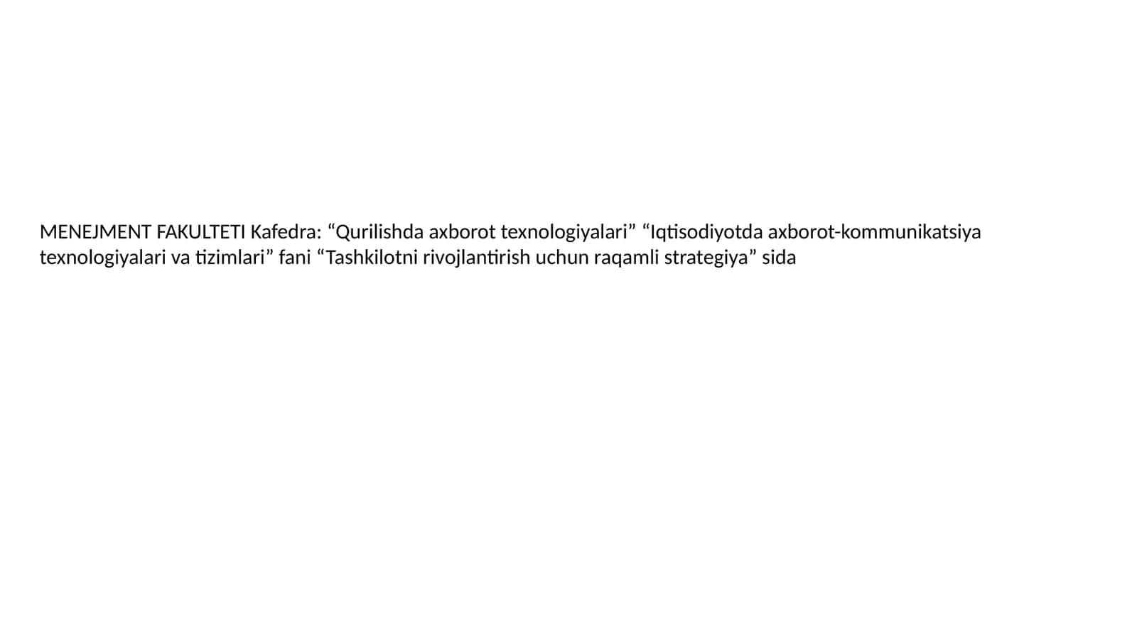Tashkilotni rivojlantirish uchun raqamli strategiya 1