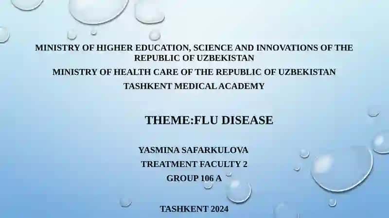 Influenza (Flu) Treatment