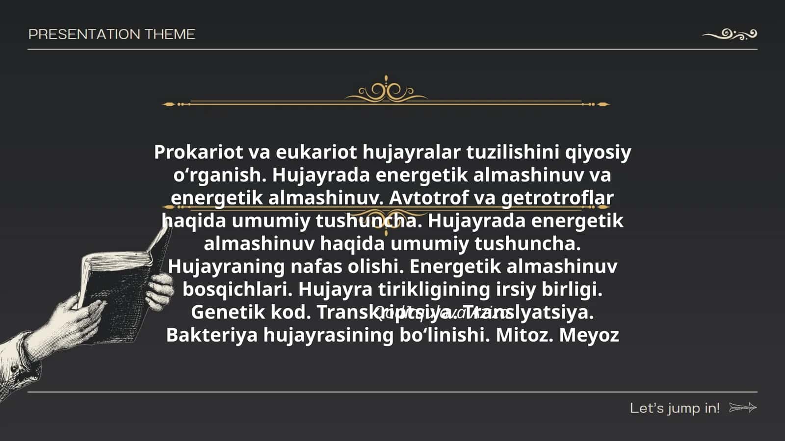 Prokariot va eukariot hujayralar tuzilishini qiyosiy oʻrganish. Qodirqulova Aziza 1