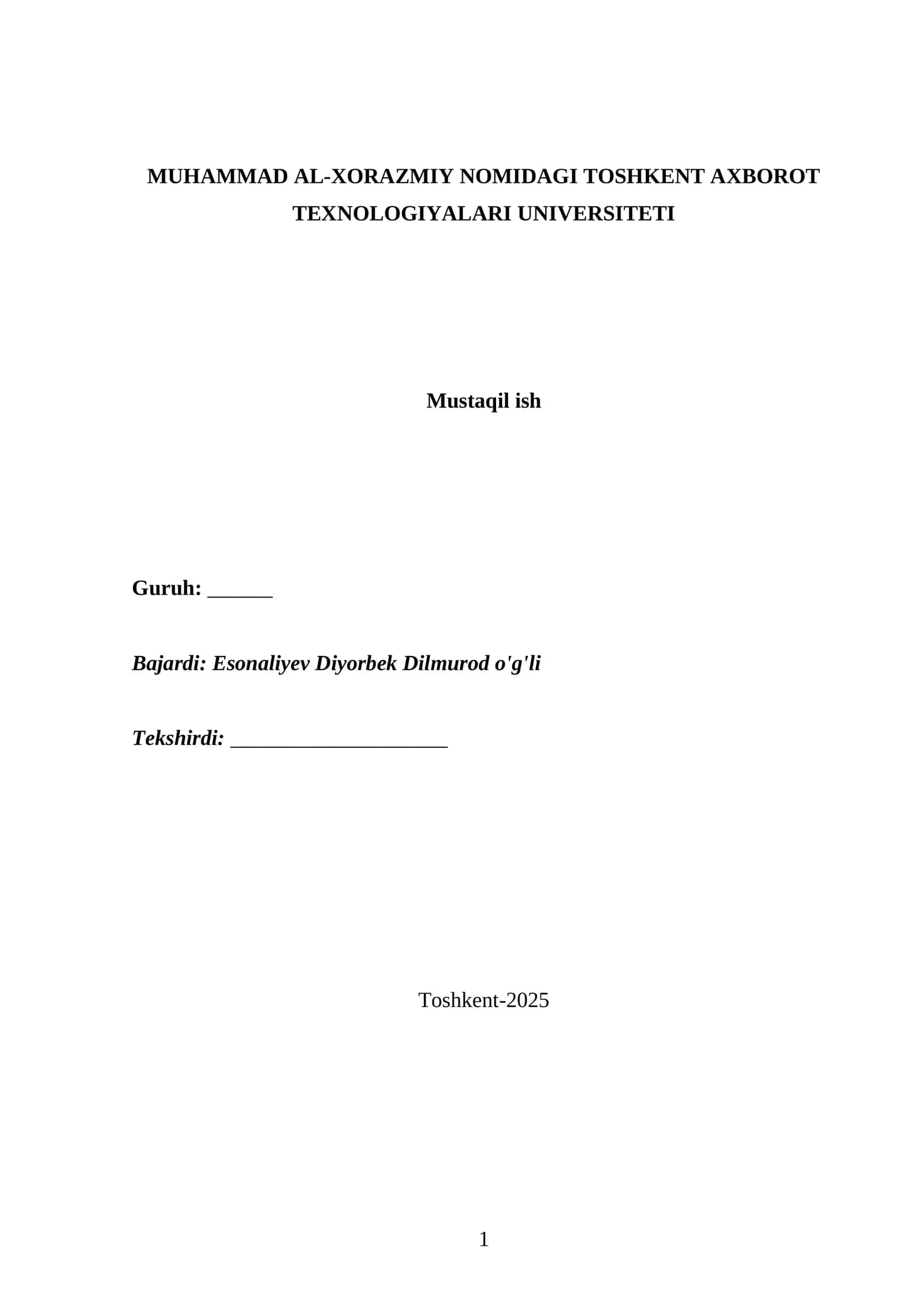 Grid – texnologiyasi va metahisoblash 1