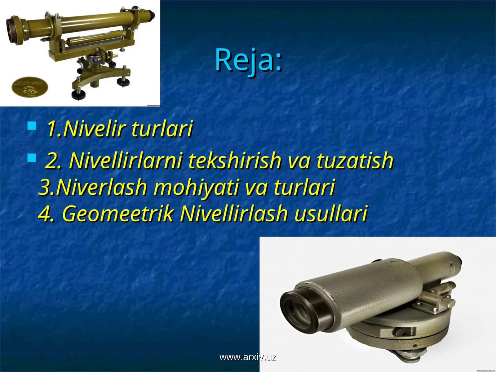 Nivelir turlari 1