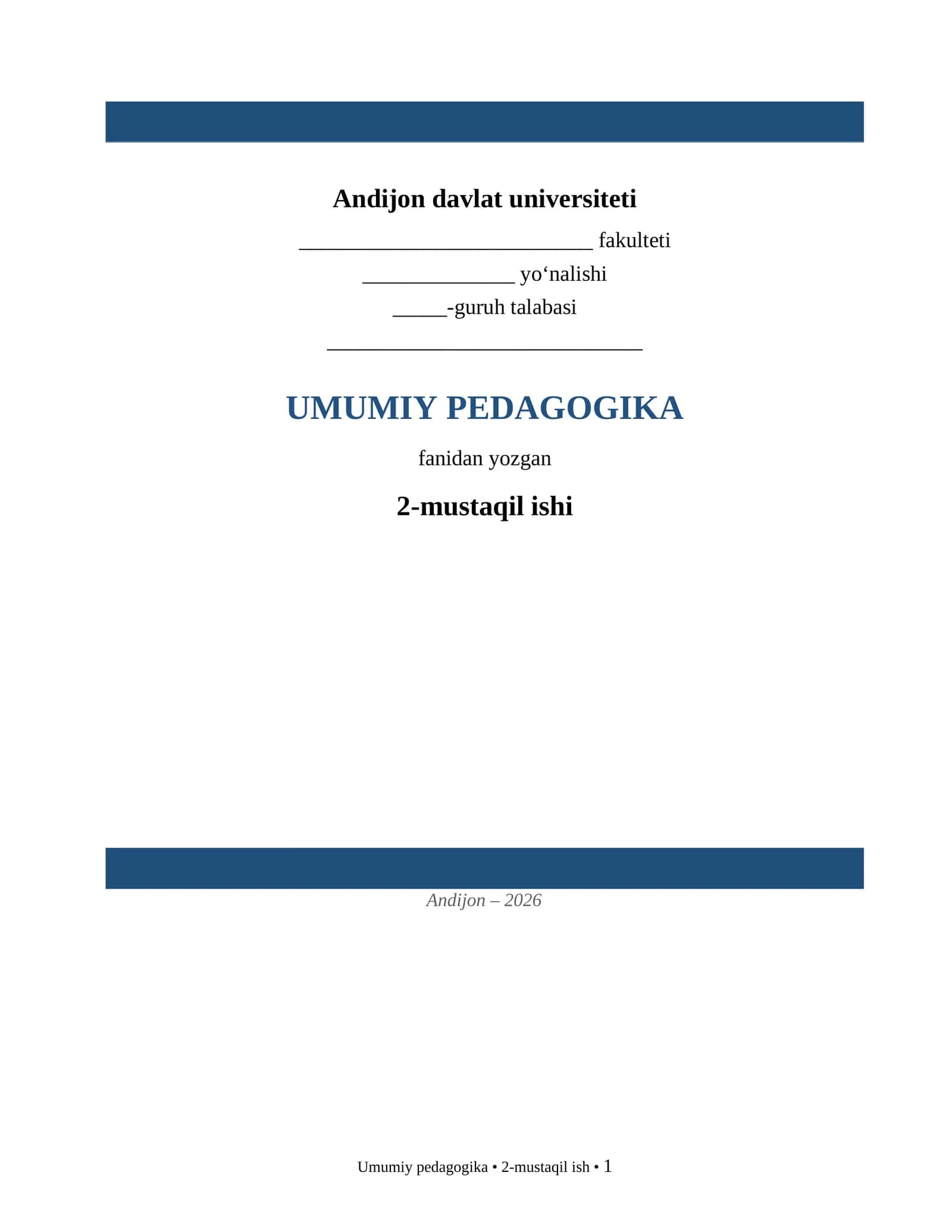UMUMIY PEDAGOGIKA 1