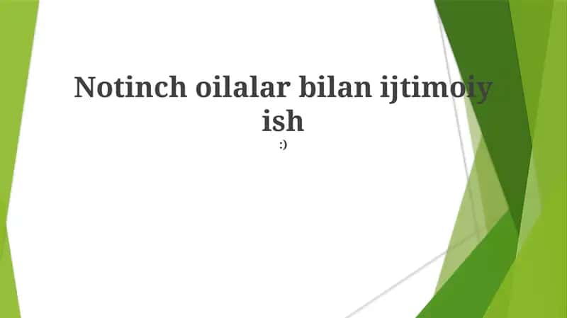 Oilaviy tizimlar va strategiyalar 1