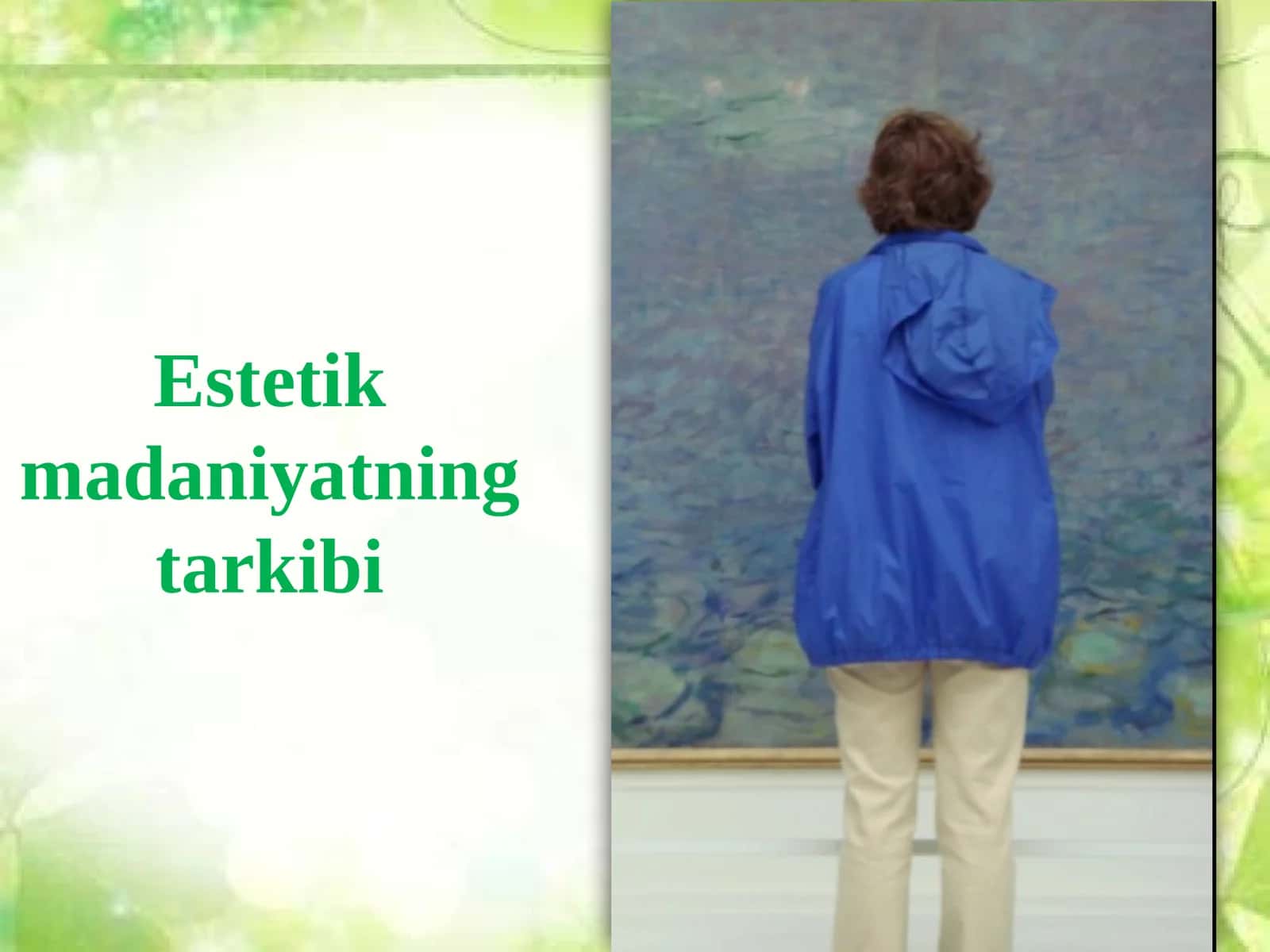 Estetik madaniyatning tarkibi 1