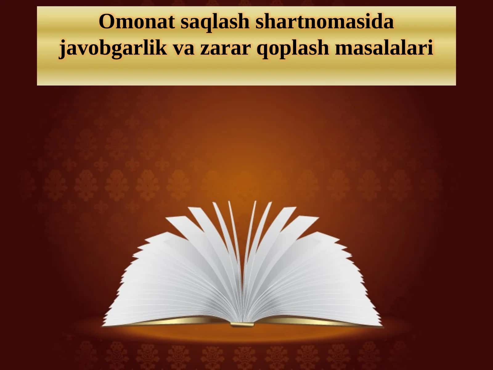 Omonatsaqlash shartnomasi javobgarlik vazirar qoplash masalalari 1