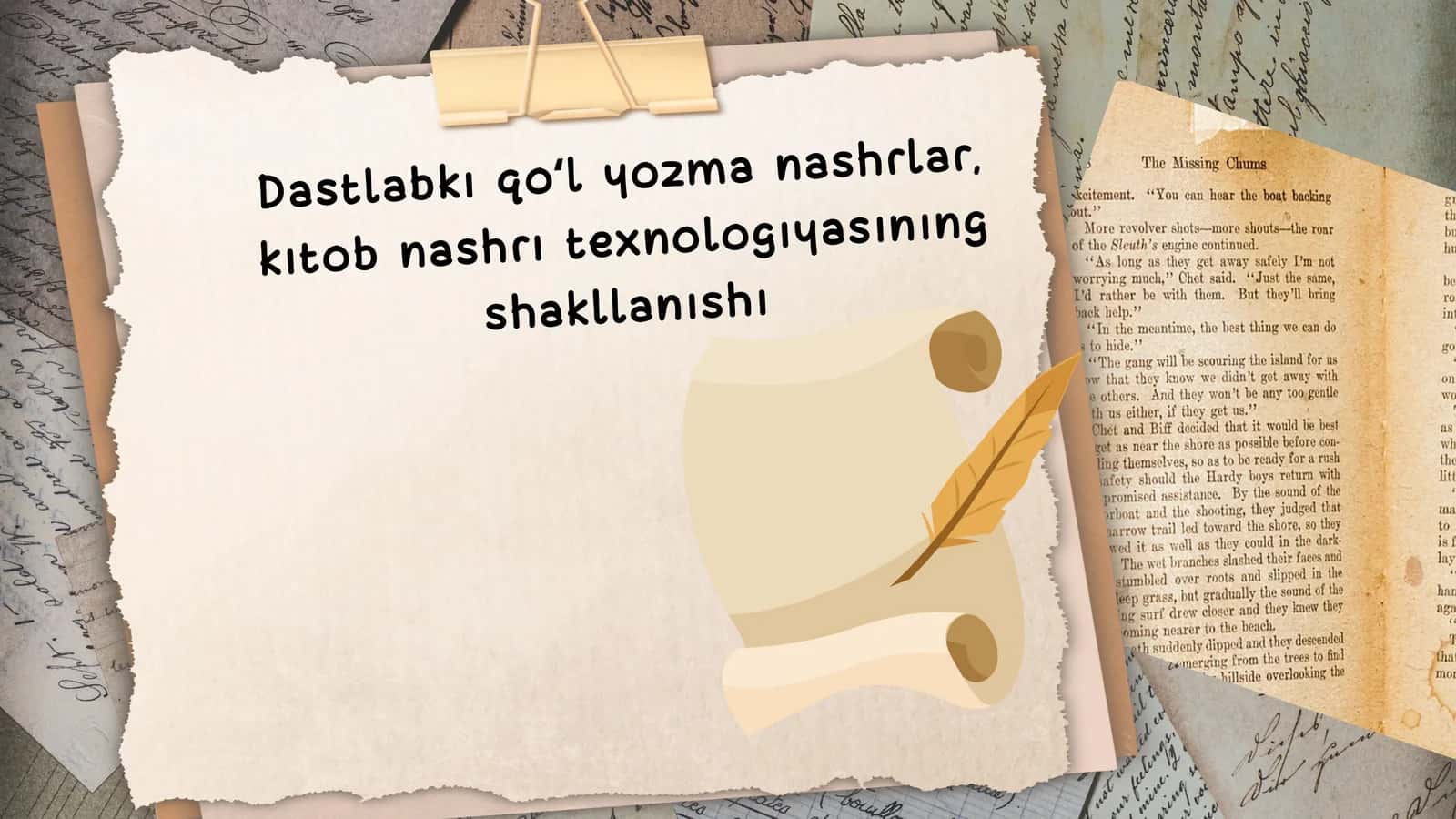 Dastlabki Qoʻl Yozma Nashrlari va Kitob Nashri Texnologiyasining Shakllanishi 1